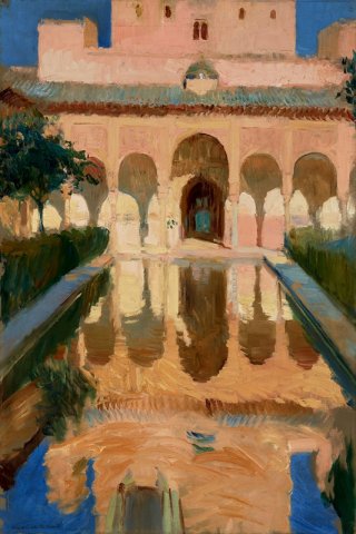 Hall of the Ambassadors Alhambra Granada By Joaquin Sorolla Wall Art Painting Prints Poster Canvas Picture Hanging Photo Gift Idea Home Decor