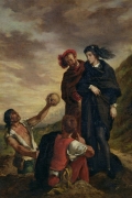 Hamlet und Horatio auf dem Friedhof By Eugene Delacroix Wall Art Painting Prints Poster Canvas Picture Hanging Photo Gift Idea Home Decor