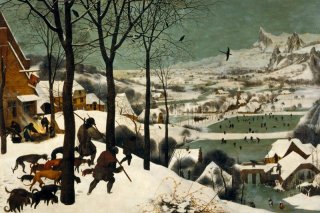 Hunters in the Snow By Pieter Brueghel the Elder Wall Art Painting Prints Poster Canvas Picture Hanging Photo Gift Idea Home Decor
