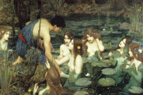 Hylas and the Nymphs By John William Waterhouse Wall Art Painting Prints Poster Canvas Picture Hanging Photo Gift Idea Home Decor