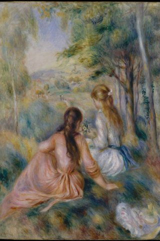 In the Meadow By Pierre Auguste Renoir Wall Art Painting Prints Poster Canvas Picture Hanging Photo Gift Idea Home Decor