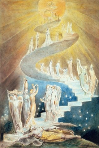 Jacob s Ladder By William Blake Wall Art Painting Prints Poster Canvas Picture Hanging Photo Gift Idea Home Decor