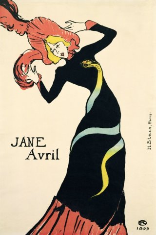 Jane Avril By Henri De Toulouse Lautrec Wall Art Painting Prints Poster Canvas Picture Hanging Photo Gift Idea Home Decor