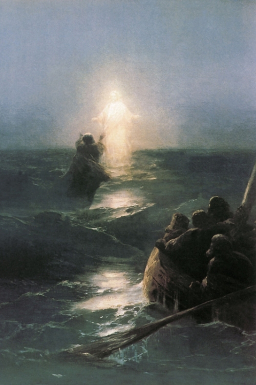 Jesus Walking on Water By Ivan Aivazovsky Wall Art Painting Prints Poster Canvas Picture Hanging Photo Gift Idea Home Decor