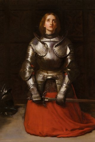 Joan of Arc By John Everett Millais Wall Art Painting Prints Poster Canvas Picture Hanging Photo Gift Idea Home Decor