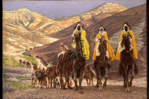 Journey of the Magi By James Jacques Joseph Tissot Wall Art Painting Prints Poster Canvas Picture Hanging Photo Gift Idea Home Decor