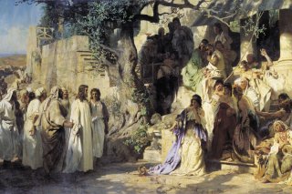 Kristus in gresnica By Henryk Siemiradzki Wall Art Painting Prints Poster Canvas Picture Hanging Photo Gift Idea Home Decor