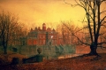 La Casa Stregata By John Atkinson Grimshaw Wall Art Painting Prints Poster Canvas Picture Hanging Photo Gift Idea Home Decor