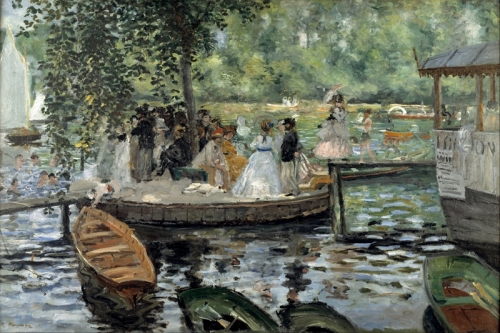 La Grenouillere By Pierre Auguste Renoir Wall Art Painting Prints Poster Canvas Picture Hanging Photo Gift Idea Home Decor