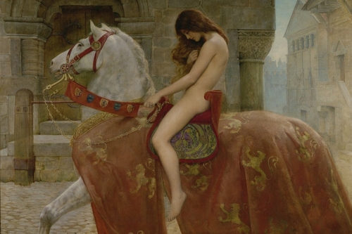 Lady Godiva By John Collier Wall Art Painting Prints Poster Canvas Picture Hanging Photo Gift Idea Home Decor