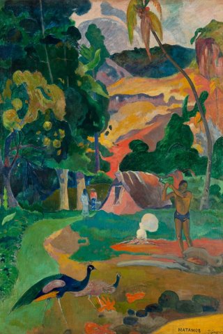 Landscape with Peacocks By Paul Gauguin Wall Art Painting Prints Poster Canvas Picture Hanging Photo Gift Idea Home Decor