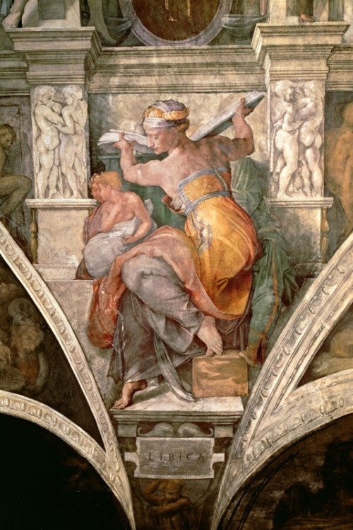 Libyan Sibyl By Michelangelo Buonarroti Wall Art Painting Prints Poster Canvas Picture Hanging Photo Gift Idea Home Decor