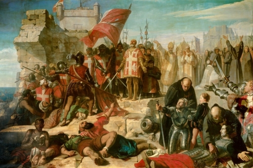 Lifting of the Siege of Malta By Charles Philippe Lariviere Wall Art Painting Prints Poster Canvas Picture Hanging Photo Gift Idea Home Decor