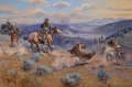 Loops and Swift Horses Are Surer than Lead By Charles Marion Russell Wall Art Painting Prints Poster Canvas Picture Hanging Photo Gift Idea Home Decor
