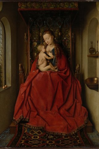 Lucca Madonna By Jan Van Eyck Wall Art Painting Prints Poster Canvas Picture Hanging Photo Gift Idea Home Decor