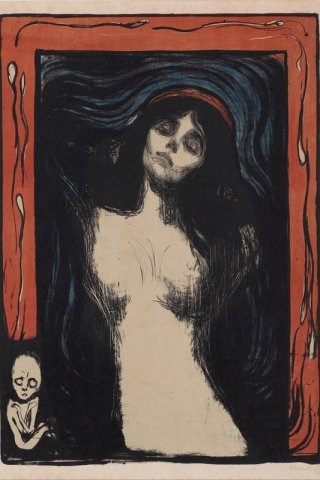Madonna by Edvard Munch Wall Art Painting Prints Poster Canvas Picture Hanging Photo Gift Idea Home Decor