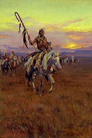 Medicine Man By Charles Marion Russell Wall Art Painting Prints Poster Canvas Picture Hanging Photo Gift Idea Home Decor