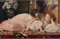 Mother and Child By Frederic Leighton Wall Art Painting Prints Poster Canvas Picture Hanging Photo Gift Idea Home Decor