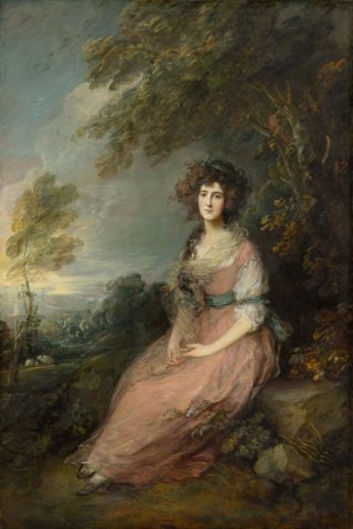 Mrs Richard Brinsley Sheridan By Thomas Gainsborough Wall Art Painting Prints Poster Canvas Picture Hanging Photo Gift Idea Home Decor