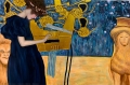 Music I By Gustav Klimt Wall Art Painting Prints Poster Canvas Picture Hanging Photo Gift Idea Home Decor