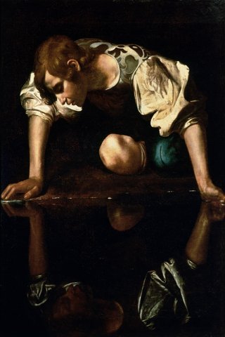 Narcissus By Caravaggio Wall Art Painting Prints Poster Canvas Picture Hanging Photo Gift Idea Home Decor