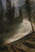 Nevada Falls Yosemite By Albert Bierstadt Wall Art Painting Prints Poster Canvas Picture Hanging Photo Gift Idea Home Decor