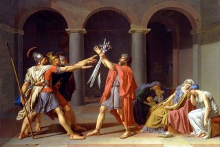 Oath of the Horatii By Jacques Louis David Wall Art Painting Prints Poster Canvas Picture Hanging Photo Gift Idea Home Decor