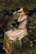 Ofelia By John William Waterhouse Wall Art Painting Prints Poster Canvas Picture Hanging Photo Gift Idea Home Decor