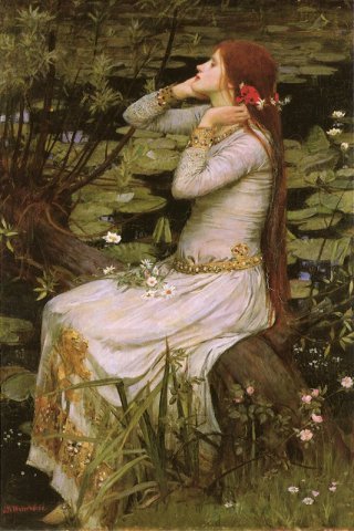 Ophelia By John William Waterhouse Wall Art Painting Prints Poster Canvas Picture Hanging Photo Gift Idea Home Decor
