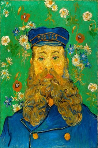 Portrait of Joseph Roulin By Vincent van Gogh Wall Art Painting Prints Poster Canvas Picture Hanging Photo Gift Idea Home Decor