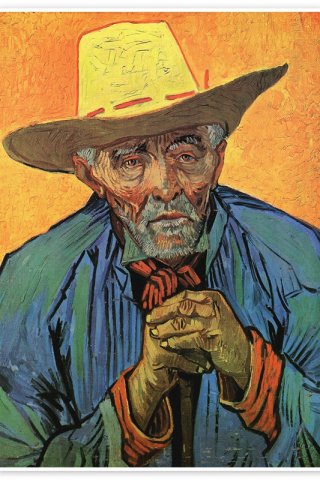 Portrait of Patience Escalier By Vincent van Gogh Wall Art Painting Prints Poster Canvas Picture Hanging Photo Gift Idea Home Decor