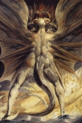 Red Dragon Woman Clothed Sun By William Blake Wall Art Painting Prints Poster Canvas Picture Hanging Photo Gift Idea Home Decor