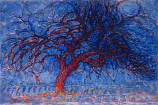 Red Tree By Piet Mondrian Wall Art Painting Prints Poster Canvas Picture Hanging Photo Gift Idea Home Decor