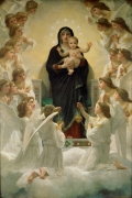 Regina Angelorum By William Adolphe Bouguereau Wall Art Painting Prints Poster Canvas Picture Hanging Photo Gift Idea Home Decor