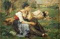 Resting peasants By Jules Bastien Lepage Wall Art Painting Prints Poster Canvas Picture Hanging Photo Gift Idea Home Decor