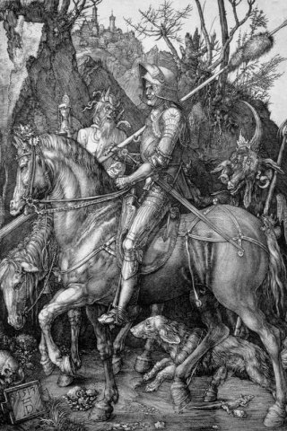 Ritter Tod und Teufel By Albrecht Durer Wall Art Painting Prints Poster Canvas Picture Hanging Photo Gift Idea Home Decor