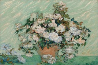Roses Vase with Roses By Vincent van Gogh Wall Art Painting Prints Poster Canvas Picture Hanging Photo Gift Idea Home Decor