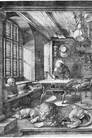 Saint Jerome in His Study By Albrecht Durer Wall Art Painting Prints Poster Canvas Picture Hanging Photo Gift Idea Home Decor