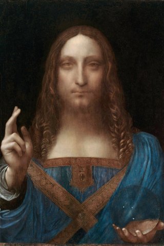 Salvator Mundi By Leonardo da Vinci Wall Art Painting Prints Poster Canvas Picture Hanging Photo Gift Idea Home Decor