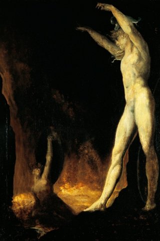 Satan Calling to Beelzebub By Johann Heinrich Fussli Wall Art Painting Prints Poster Canvas Picture Hanging Photo Gift Idea Home Decor