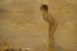 September Morn By Paul Emile Chabas Wall Art Painting Prints Poster Canvas Picture Hanging Photo Gift Idea Home Decor