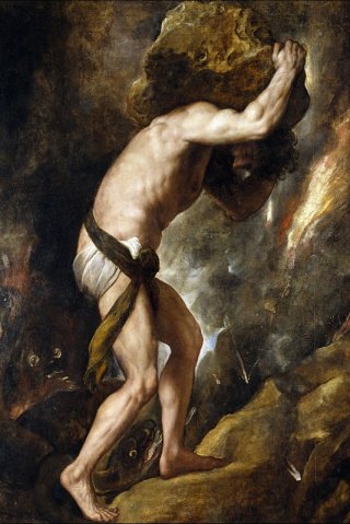 Sisyphus By Titian Wall Art Painting Prints Poster Canvas Picture Hanging Photo Gift Idea Home Decor