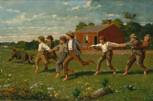 Snap the Whip By Winslow Homer Wall Art Painting Prints Poster Canvas Picture Hanging Photo Gift Idea Home Decor