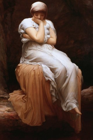 Solitude By Frederic Leighton Wall Art Painting Prints Poster Canvas Picture Hanging Photo Gift Idea Home Decor