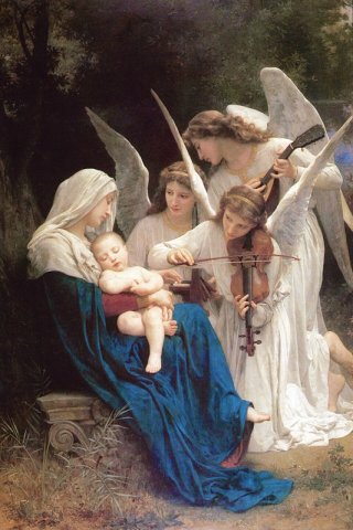 Song of the Angels By William Adolphe Bouguereau Wall Art Painting Prints Poster Canvas Picture Hanging Photo Gift Idea Home Decor