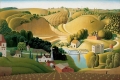 Stone City Iowa By Grant Wood Wall Art Painting Prints Poster Canvas Picture Hanging Photo Gift Idea Home Decor