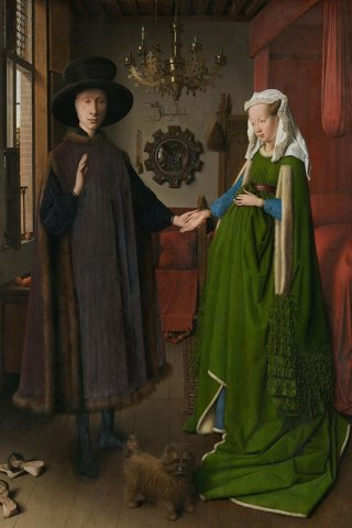 The Arnolfini Portrait By Jan Van Eyck Wall Art Painting Prints Poster Canvas Picture Hanging Photo Gift Idea Home Decor
