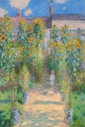 The Artist s Garden at Vetheuil By Claude Monet Wall Art Painting Prints Poster Canvas Picture Hanging Photo Gift Idea Home Decor