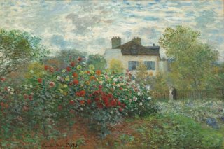 The Artist s Garden in Argenteuil A Corner of the Garden with Dahlias By Claude Monet