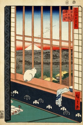 The Asakusa Rice Fields and Torinomachi Festival By Utagawa Hiroshige Wall Art Painting Prints Poster Canvas Picture Hanging Photo Gift Idea Home Decor